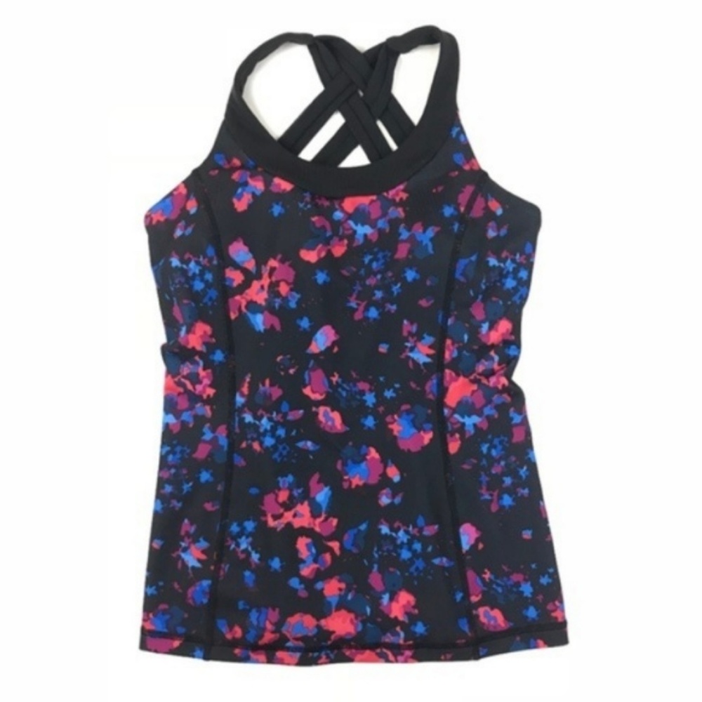 Lululemon Tye Dye Pattern Criss Cross Strap Tank